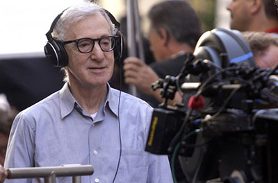Woody Allen filming